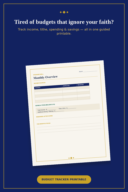 BUDGET PLANNER "STEWARD WELL"