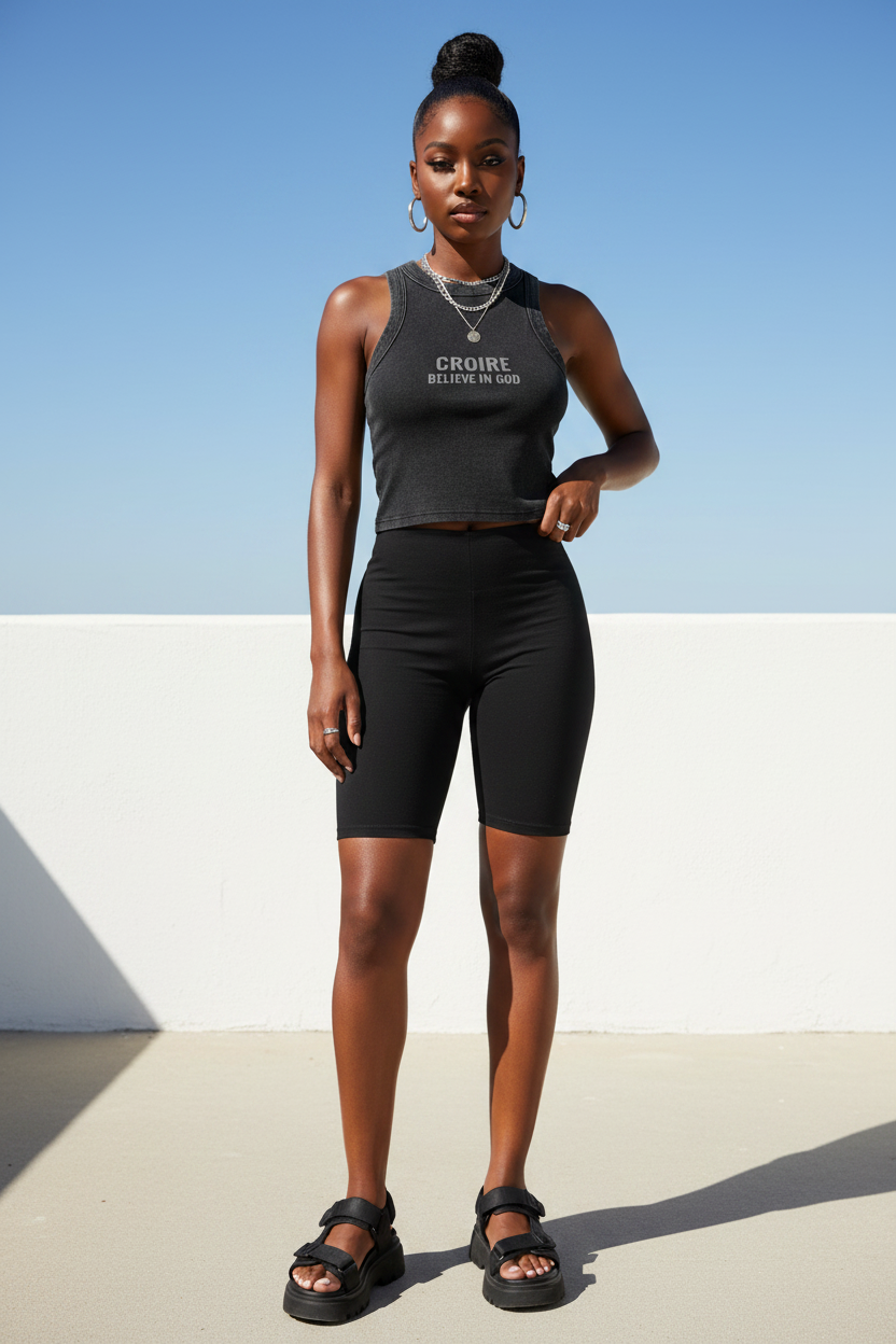CROIRE Snow Washed Tank Top