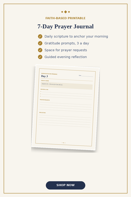 7 Day Prayer Journal