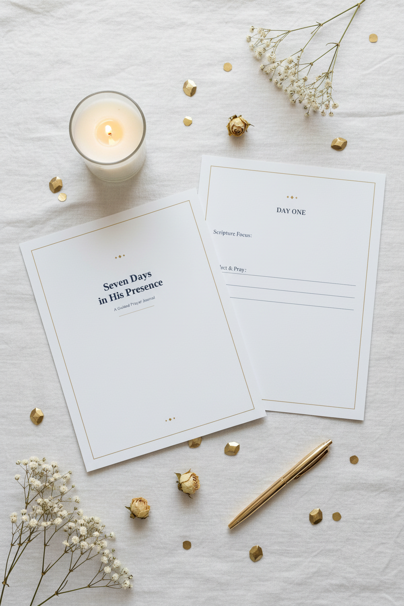 Christian Prayer Journal for Women — 7 Day Scripture Guide | Croire En Dieu